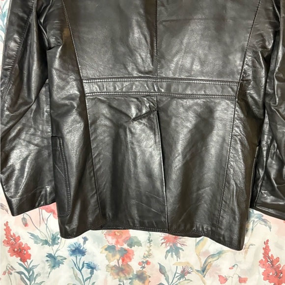Vintage Blazer Black Leather Jacket Size 40 (Unisex) - Picture 7 of 13